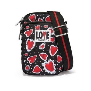 Brighton NWT Hearts a Flutter Utility Bag Crossbody Brand New